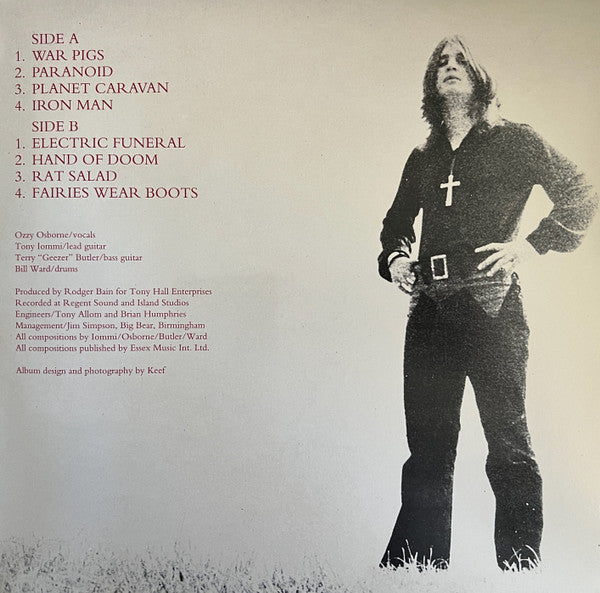 BLACK SABBATH - PARANOID 50Th ANIVERSARIO LP VINILO