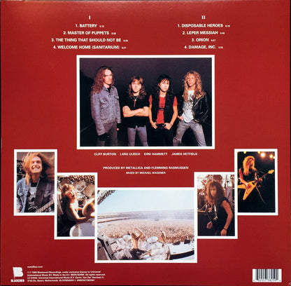 METALLICA - MASTER OF PUPPETS LP VINILO