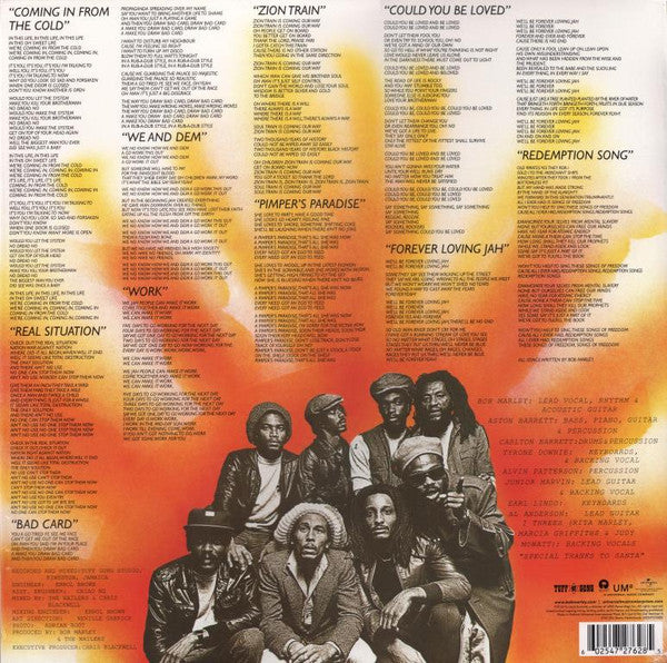 BOB MARLEY & THE WAILERS - UPRISING LP VINILO