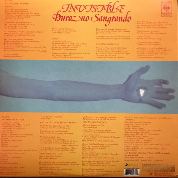 INVISIBLE - DURAZNO SANGRANDO LP VINILO