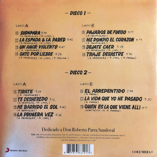 LOS TRES - MTV UNPLUGGED 2LPs VINILO