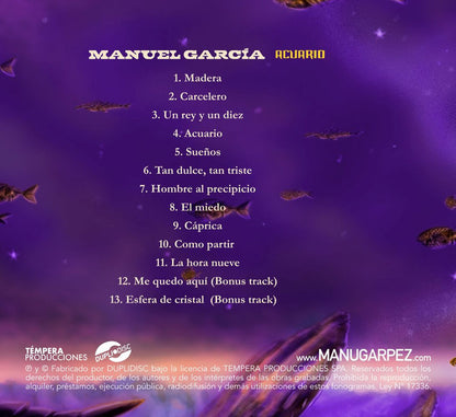 MANUEL GARCIA - ACUARIO 10 AÑOS REMEZCLA 2022 LP VINILO