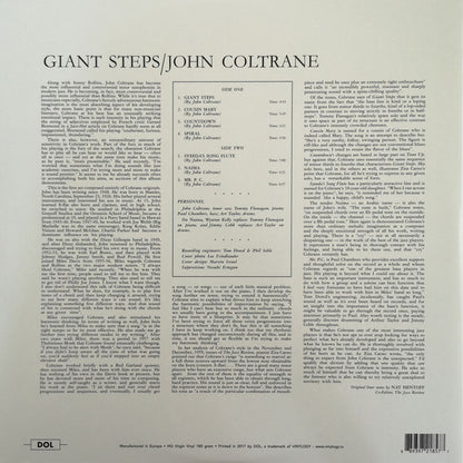 JOHN COLTRANE - GIANT STEPS LP VINILO