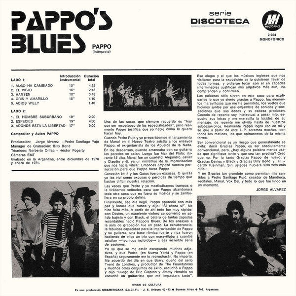 PAPPO´S BLUES - PAPPO´S BLUES LP