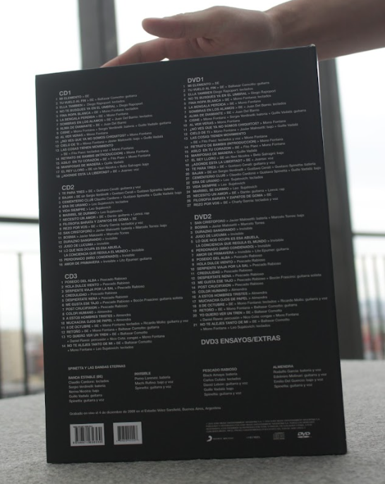 SPINETTA Y LAS BANDAS ETERNAS - LIBRO BOXSET 3CDs y 3DVDs