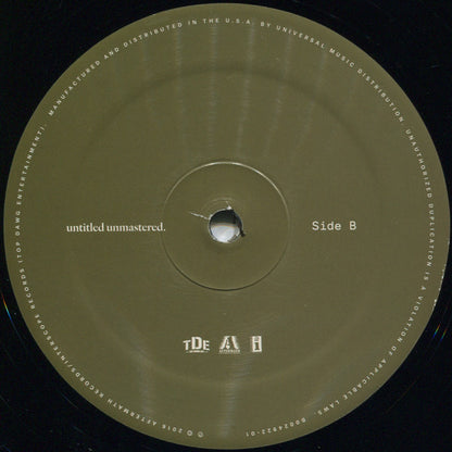 KENDRICK LAMAR - UNTITLED UNMASTERED LP VINILO