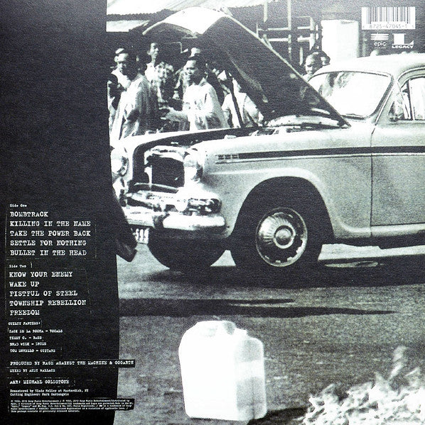 RAGE AGAINST THE MACHINE - RAGE AGAINST THE MACHINE 20TH ANNIVERSARY LP VINILO