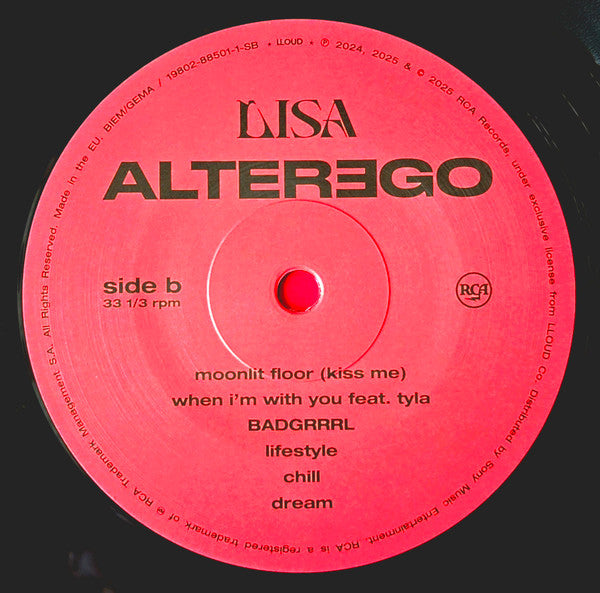 LISA - ALTER EGO LP BLACK MARBLED EDITION