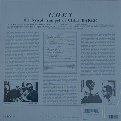 CHET BAKER - CHET LP LIMITED EDITION VINILO