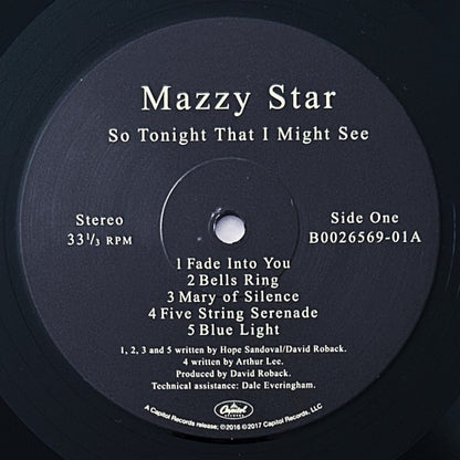 MAZZY STAR - SO TONIGH THAT I MIGHT SEE LP VINILO