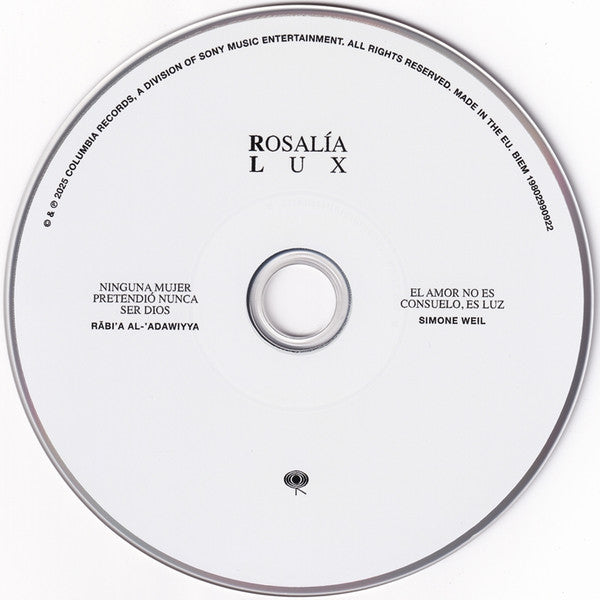 ROSALIA - LUX CD NUEVO