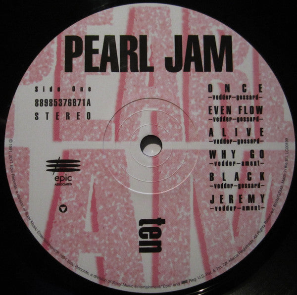 PEARL JAM - TEN LP VINILO