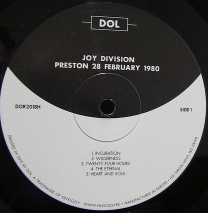 JOY DIVISION - Preston 28 February 1980 LIVE / EN VIVO LP VINILO