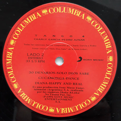 TANGO 4- CHARLY GARCIA y PEDRO AZNAR LP VINILO