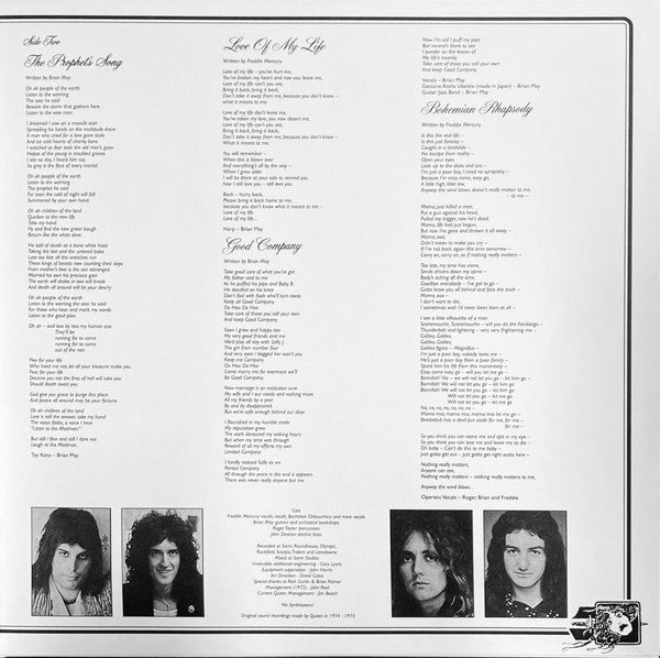 QUEEN - A NIGHT AT THE OPERA LP VINILO HALF SPEED MASTERED