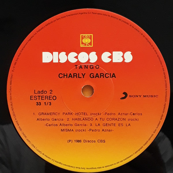 TANGO - CHARLY GARCIA y PEDRO AZNAR LP VINILO