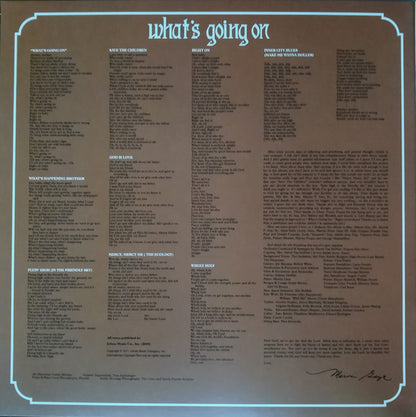 MARVIN GAYE - WHATS GOING ON LP VINILO