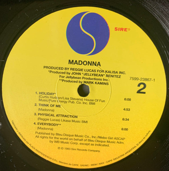 MADONNNA - MADONNA LP VINILO