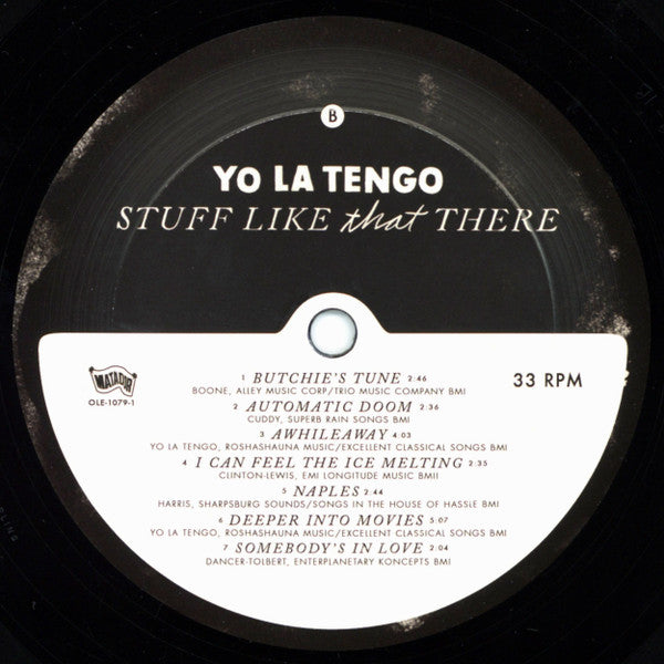 YO LA TENGO - STUFF LIKE THAT THERE LP VINILO