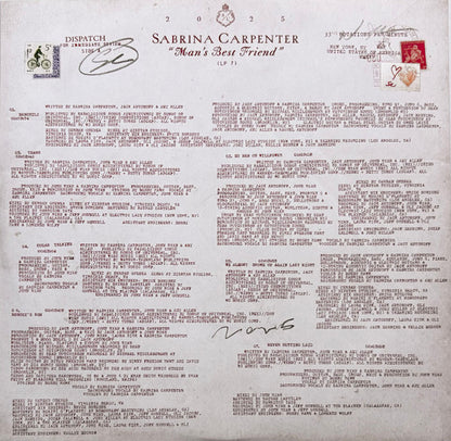 SABRINA CARPENTER - MAN´S BEST FRIEND LP VINILO AMAZON EXCLUSIVE