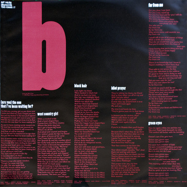 NICK CAVE & THE BAD SEEDS - THE BOATMAN´S CALL LP VINILO