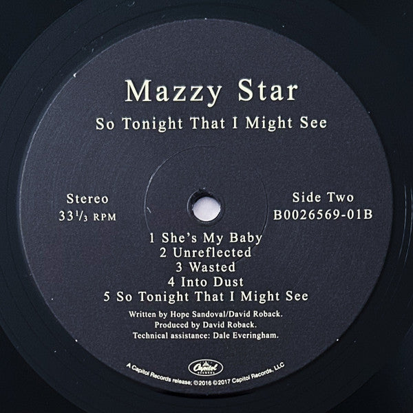 MAZZY STAR - SO TONIGH THAT I MIGHT SEE LP VINILO