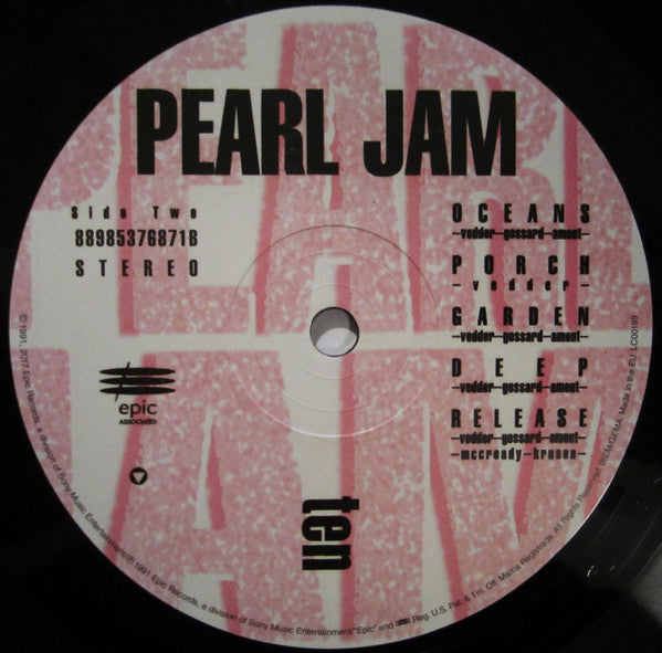 PEARL JAM - TEN LP VINILO