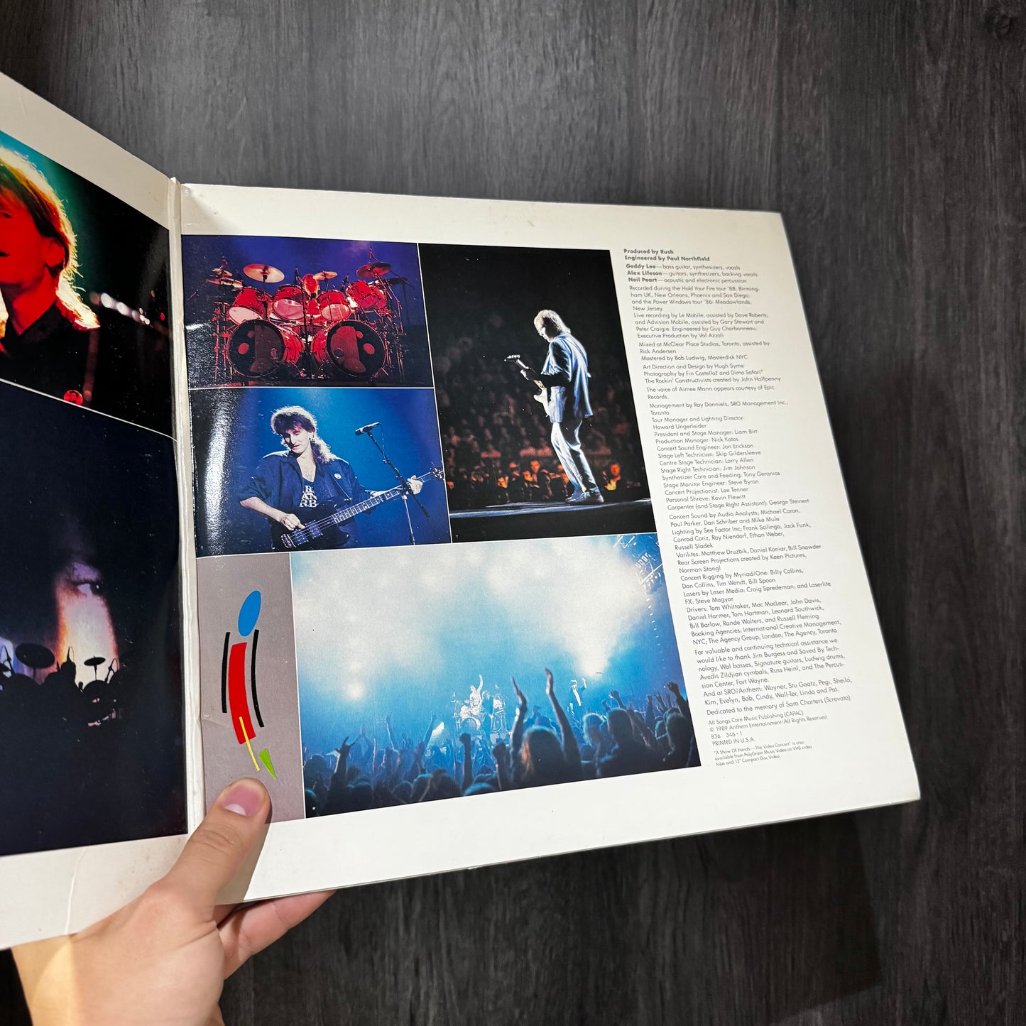 RUSH - A SHOW OF HANDS (LIVE) 2LPs VINILO DE EPOCA PROMOCIONAL