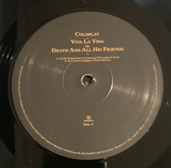 COLDPLAY - VIVA LA VIDA OR DEATH AND ALL HIS FRIENDS LP VINILO