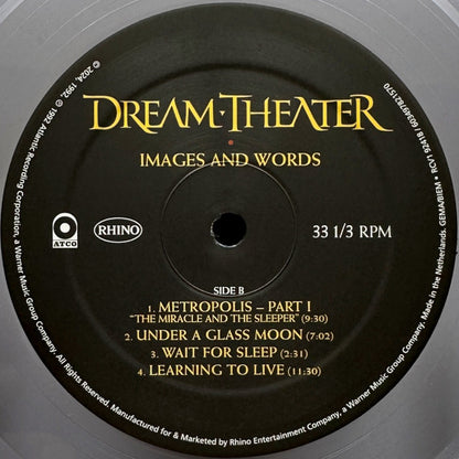 DREAM THEATER - IMAGES AND WORDS LP VINILO LIMITED EDITION CLEAR / TRANSPARENTE