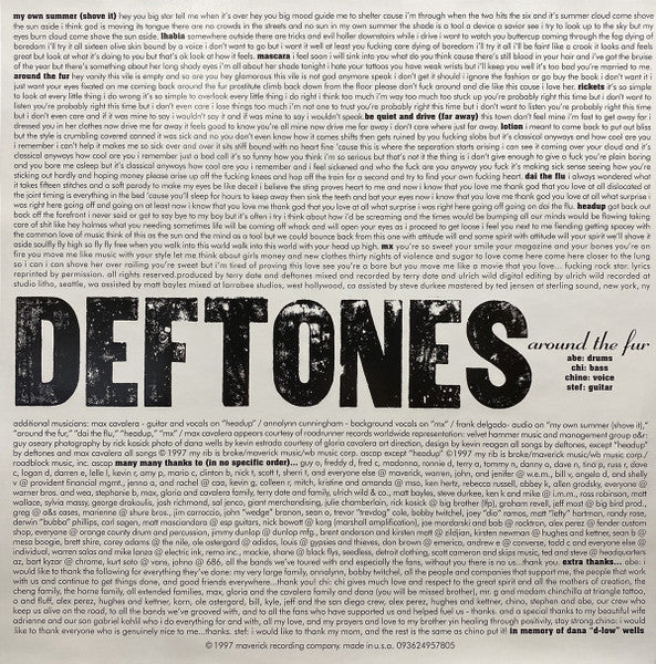 DEFTONES - AROUND THE FUR LP VINILO