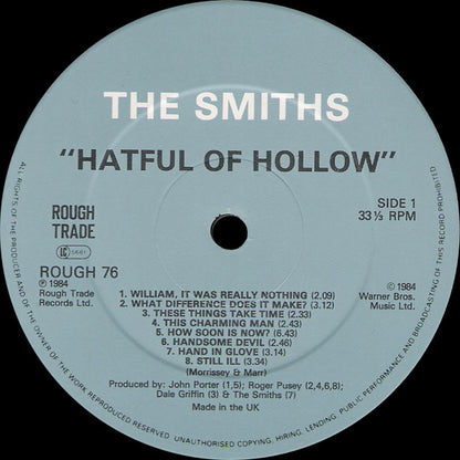 THE SMITHS - HATFUL OF HOLLOW LP VINILO