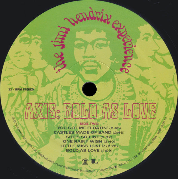 JIMI HENDRIX - AXIS: BOLD AS LOVE LP VINILO