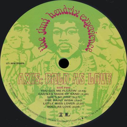 JIMI HENDRIX - AXIS: BOLD AS LOVE LP VINILO