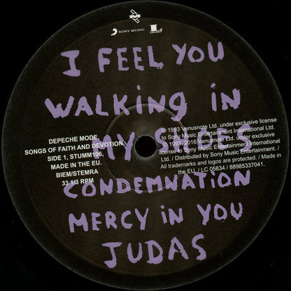 DEPECHE MODE - SONGS OF FAITH AND DEVOTION LP VINILO