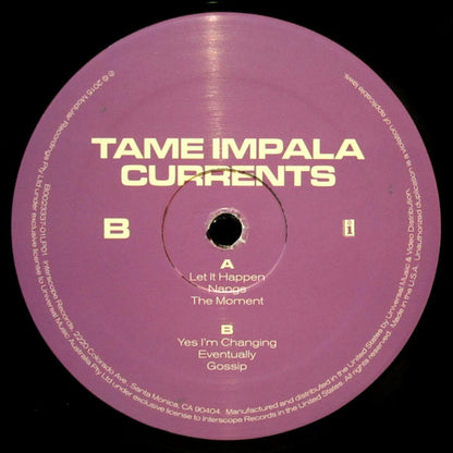 TAME IMPALA - CURRENTS 2LPs VINILO