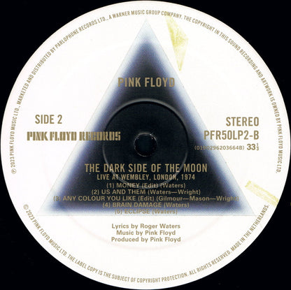 PINK FLOYD - THE DARK SIDE OF THE MOON (LIVE AT 1974) LP VINILO