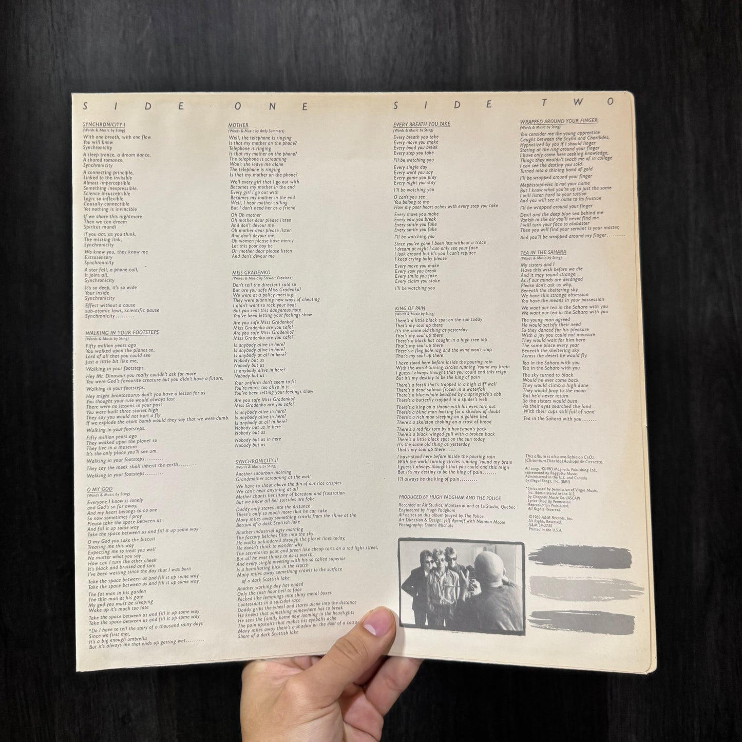 THE POLICE - SYNCHRONICITY + SINGLE 7" LP VINILO DE EPOCA