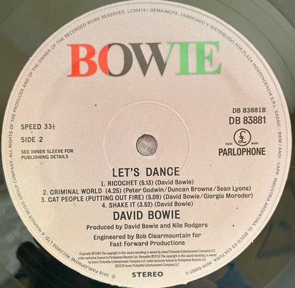 DAVID BOWIE - LETS DANCE LP VINILO