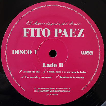 FITO PAEZ - EL AMOR DESPUES DEL AMOR 2LPs