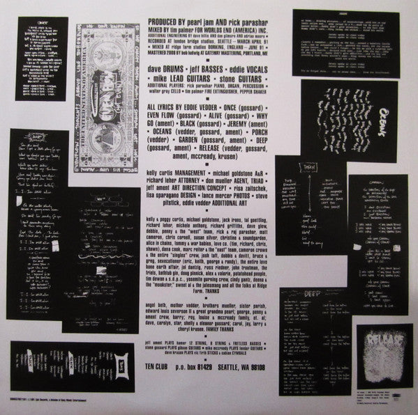 PEARL JAM - TEN LP VINILO