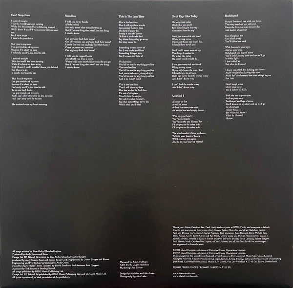 KEANE - HOPES AND FEARS LP VINILO