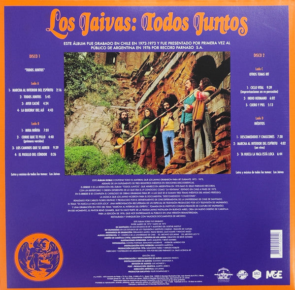LOS JAIVAS - TODOS JUNTOS 2LP VINILO