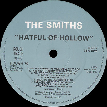 THE SMITHS - HATFUL OF HOLLOW LP VINILO