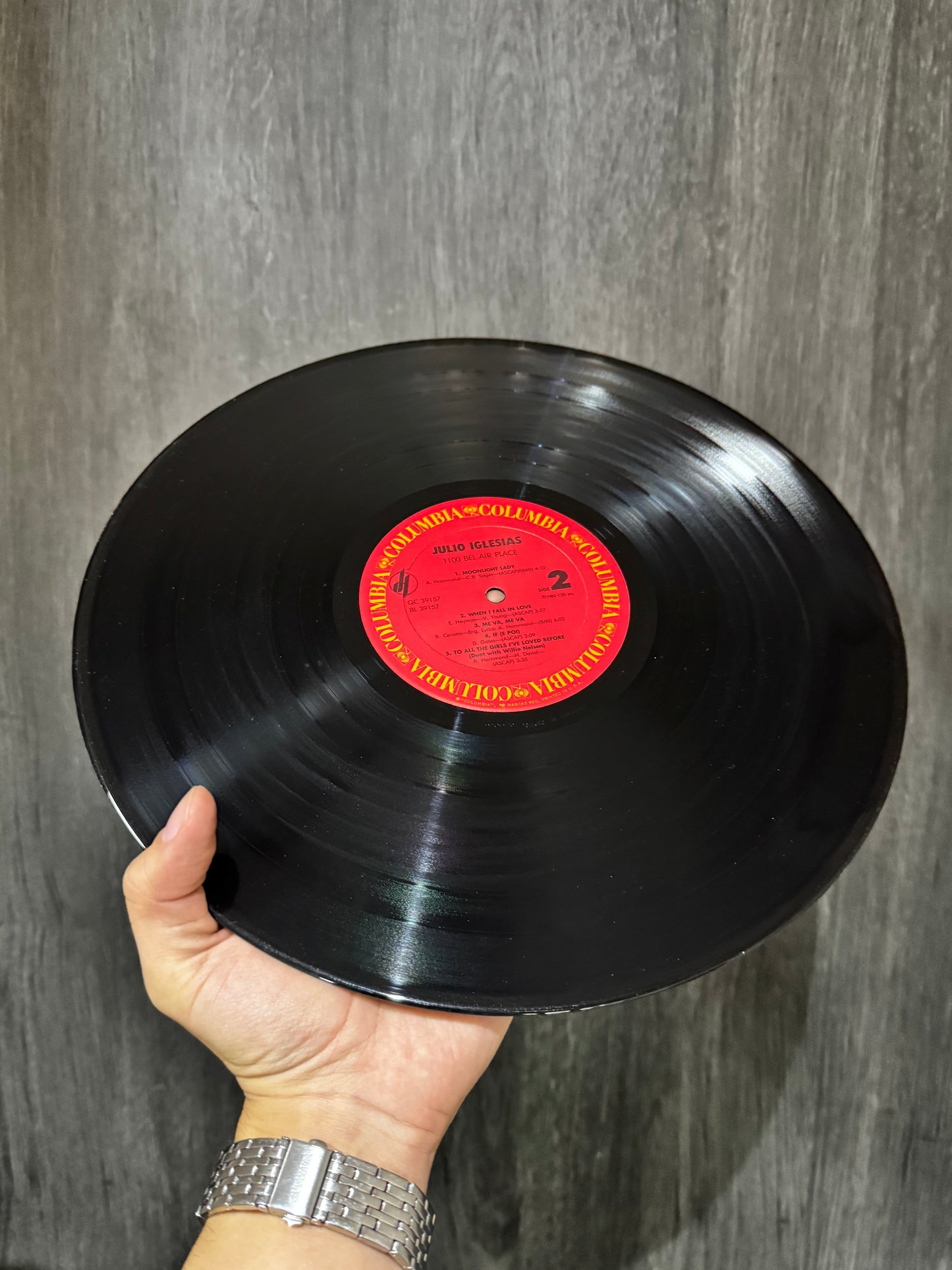 JULIO IGLESIAS - 1100 BEL AIR PLACE LP DE EPOCA