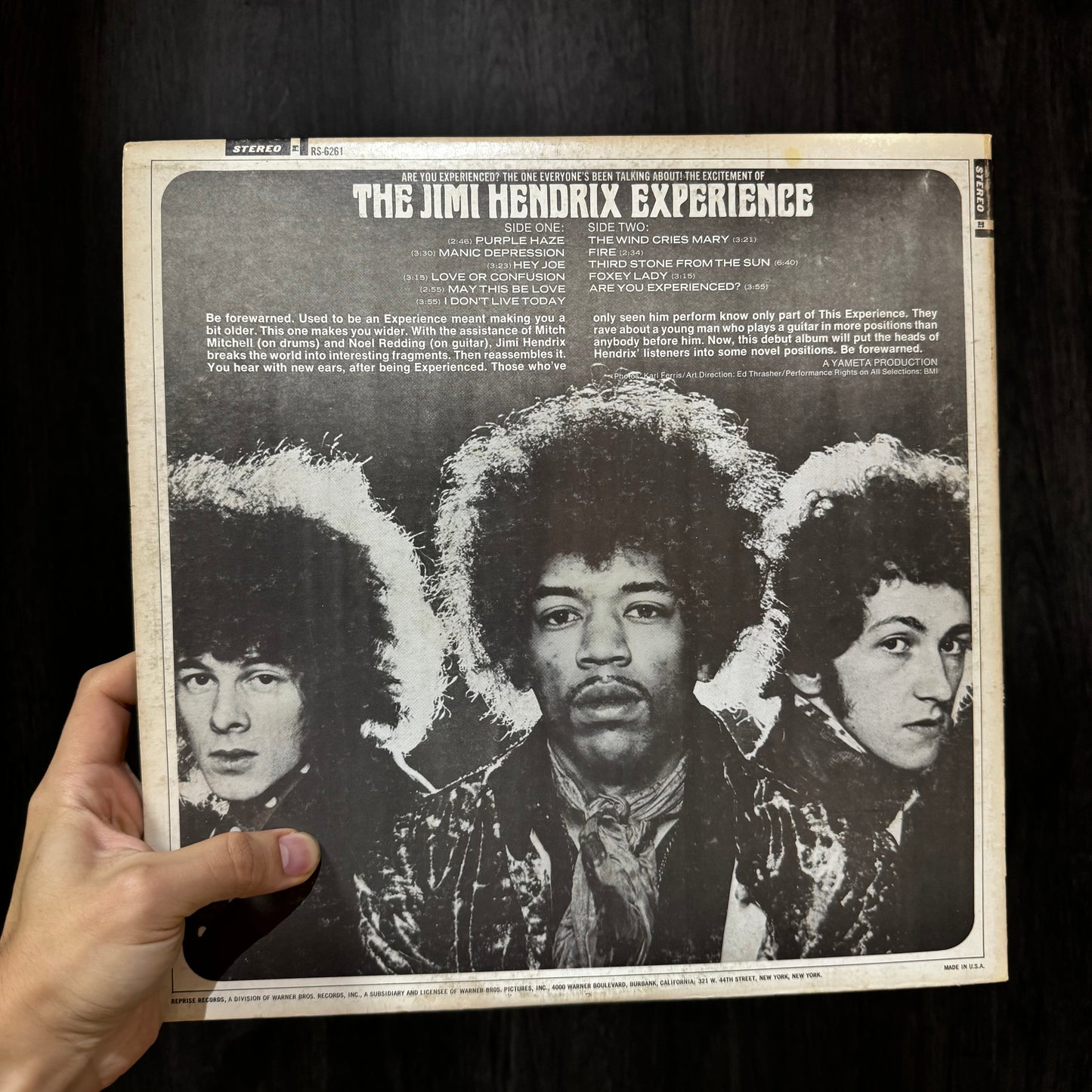JIMI HENDRIX - ARE YOU EXPERIENCED LP VINILO DE EPOCA