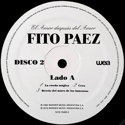 FITO PAEZ - EL AMOR DESPUES DEL AMOR 2LPs