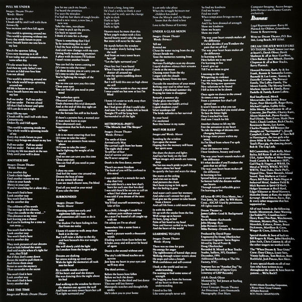 DREAM THEATER - IMAGES AND WORDS LP VINILO LIMITED EDITION CLEAR / TRANSPARENTE