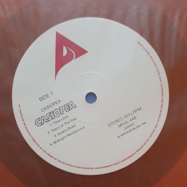 CASIOPEA LP LIMITED EDITION ORANGE CLEAR VINYL