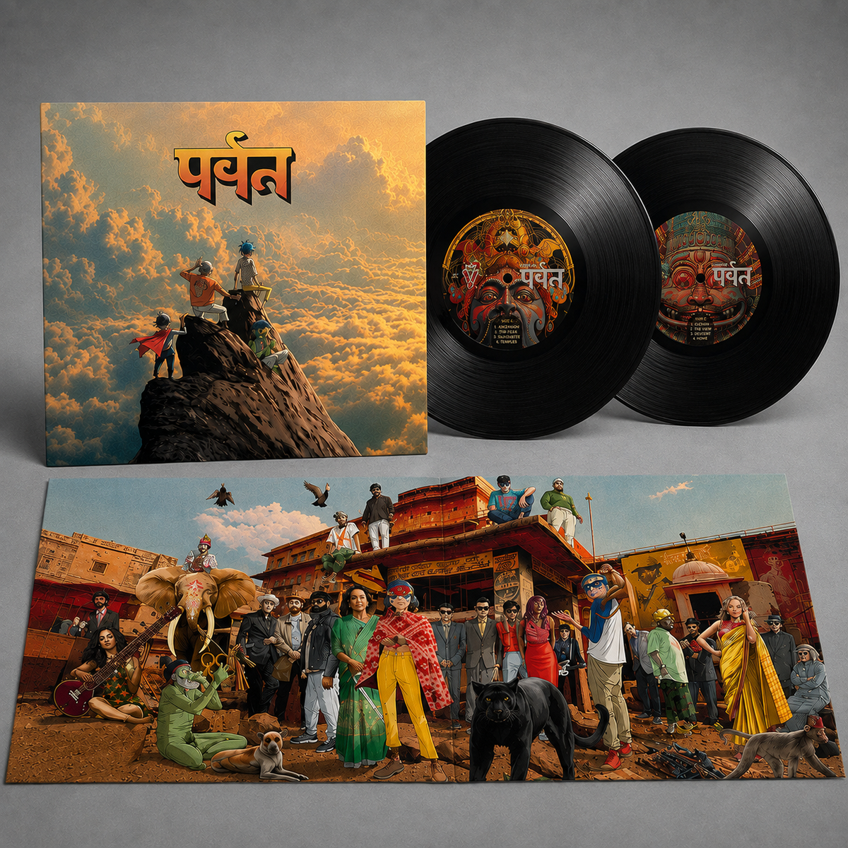 GORILLAZ - THE MOUNTAIN (पर्वत) 2LPs VINILO